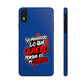 Funda para teléfono "Yo manifiesto lo que quiero" - Azul