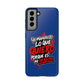 Funda para teléfono "Yo manifiesto lo que quiero" - Azul