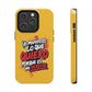 Funda para teléfono "Yo manifiesto lo que quiero" - Amarillo