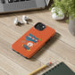 Funda para teléfono "Todo lo que veo en mi imaginación" - Naranja