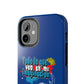 Funda para teléfono "Todo lo que veo en mi imaginación" - Azul