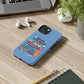 Funda para teléfono "Yo vivo en propio espacio y tiempo" - Celeste