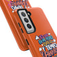 Funda para teléfono "Yo vivo en propio espacio y tiempo" - Naranja