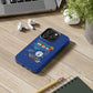 Funda para teléfono "Todo lo que veo en mi imaginación" - Azul