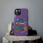 Funda para teléfono "Yo vivo en propio espacio y tiempo" - Lila