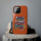 Funda para teléfono "Yo vivo en propio espacio y tiempo" - Naranja
