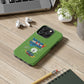 Funda para teléfono "Todo lo que veo en mi imaginación" - Verde