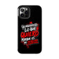 Funda para teléfono "Yo manifiesto lo que quiero" - Negro