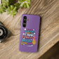 Funda para teléfono "Yo vivo en propio espacio y tiempo" - Lila