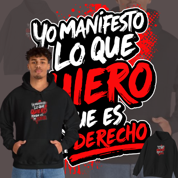 Sudadera con capucha unisex Heavy Blend™ "Yo manifiesto lo que quiero " - Celes Manifestación