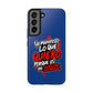 Funda para teléfono "Yo manifiesto lo que quiero" - Azul