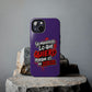 Funda para teléfono "Yo manifiesto lo que quiero" - Violeta