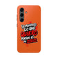 Funda para teléfono "Yo manifiesto lo que quiero" - Naranja