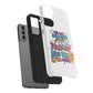 Funda para teléfono "Yo vivo en propio espacio y tiempo" - Blanco