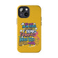 Funda para teléfono "Yo vivo en propio espacio y tiempo" - Amarillo