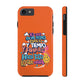 Funda para teléfono "Yo vivo en propio espacio y tiempo" - Naranja