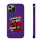 Funda para teléfono "Yo manifiesto lo que quiero" - Violeta