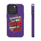 Funda para teléfono "Yo manifiesto lo que quiero" - Violeta