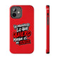 Funda para teléfono "Yo manifiesto lo que quiero" - Rojo