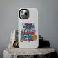 Funda para teléfono "Yo vivo en propio espacio y tiempo" - Blanco