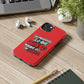 Funda para teléfono "Yo manifiesto lo que quiero" - Rojo