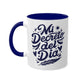 Tazas "Mi decreto del día" de cerámica 11 oz - Celes Manifestación