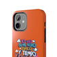 Funda para teléfono "Yo vivo en propio espacio y tiempo" - Naranja