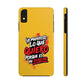 Funda para teléfono "Yo manifiesto lo que quiero" - Amarillo