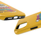 Funda para teléfono "Yo vivo en propio espacio y tiempo" - Amarillo