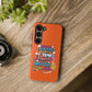 Funda para teléfono "Yo vivo en propio espacio y tiempo" - Naranja