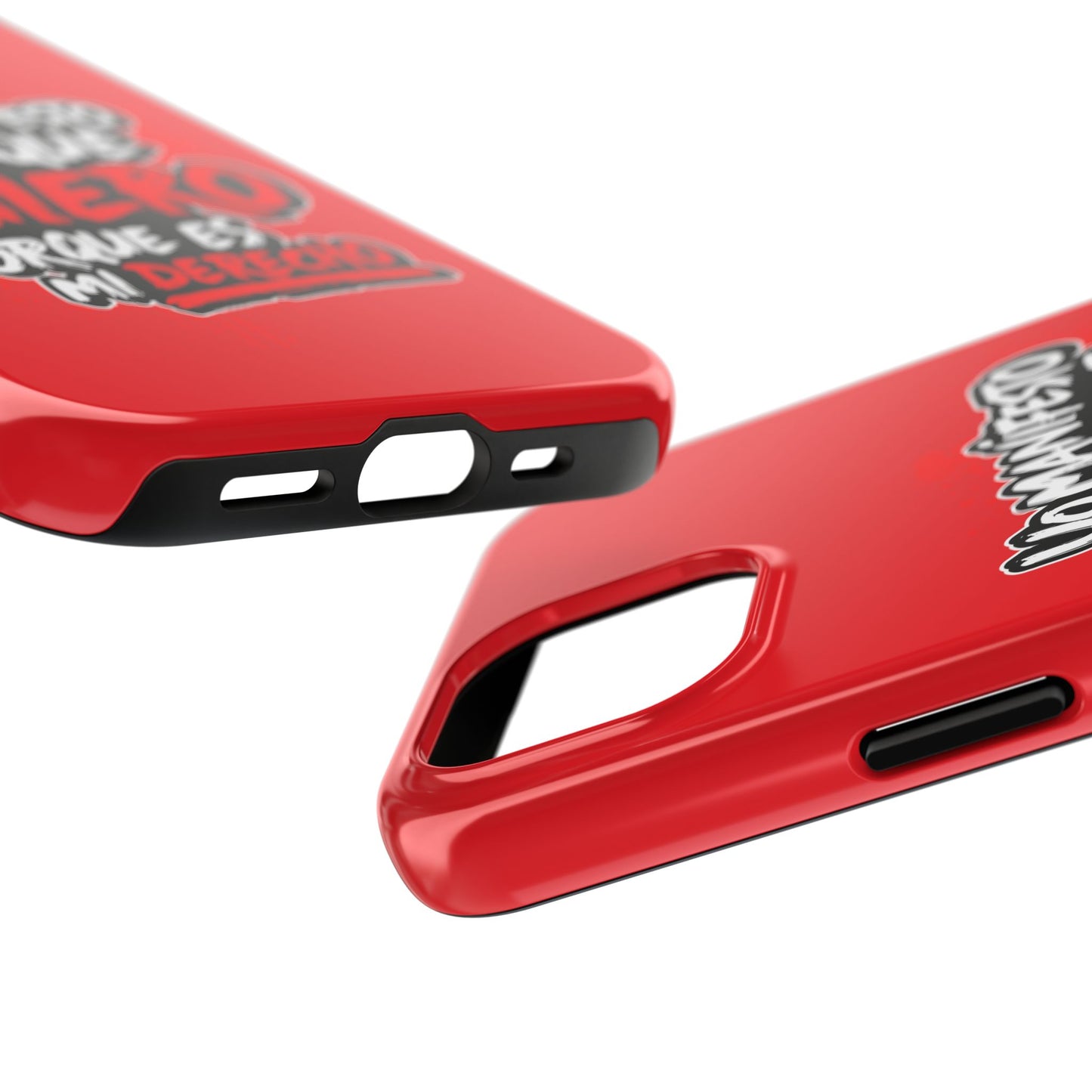 Funda para teléfono "Yo manifiesto lo que quiero" - Rojo