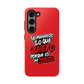 Funda para teléfono "Yo manifiesto lo que quiero" - Rojo