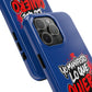 Funda para teléfono "Yo manifiesto lo que quiero" - Azul