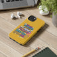 Funda para teléfono "Yo vivo en propio espacio y tiempo" - Amarillo