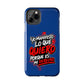 Funda para teléfono "Yo manifiesto lo que quiero" - Azul