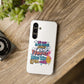 Funda para teléfono "Yo vivo en propio espacio y tiempo" - Blanco