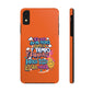 Funda para teléfono "Yo vivo en propio espacio y tiempo" - Naranja