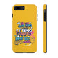 Funda para teléfono "Yo vivo en propio espacio y tiempo" - Amarillo