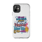 Funda para teléfono "Yo vivo en propio espacio y tiempo" - Blanco