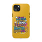 Funda para teléfono "Yo vivo en propio espacio y tiempo" - Amarillo