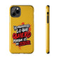 Funda para teléfono "Yo manifiesto lo que quiero" - Amarillo