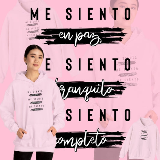 Sudadera con capucha unisex Heavy Blend™ - "Me siento en paz"