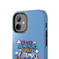 Funda para teléfono "Yo vivo en propio espacio y tiempo" - Celeste