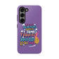 Funda para teléfono "Yo vivo en propio espacio y tiempo" - Lila