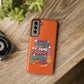 Funda para teléfono "Yo vivo en propio espacio y tiempo" - Naranja