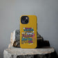Funda para teléfono "Yo vivo en propio espacio y tiempo" - Amarillo
