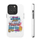 Funda para teléfono "Yo vivo en propio espacio y tiempo" - Blanco