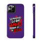 Funda para teléfono "Yo manifiesto lo que quiero" - Violeta