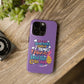 Funda para teléfono "Yo vivo en propio espacio y tiempo" - Lila