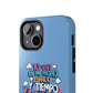 Funda para teléfono "Yo vivo en propio espacio y tiempo" - Celeste